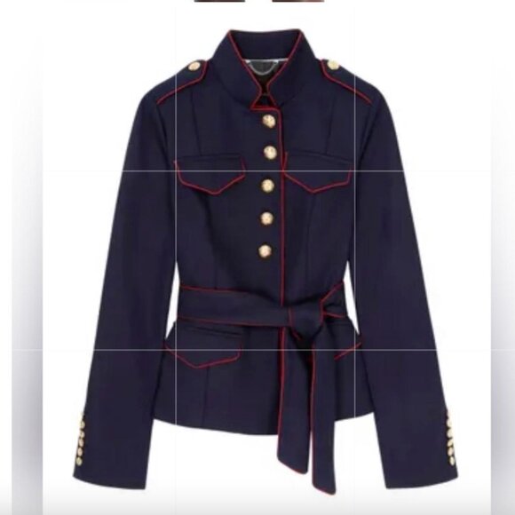 Banana Republic x Olivia Palermo Military Navy Blue Jacket - Picture 4 of 16